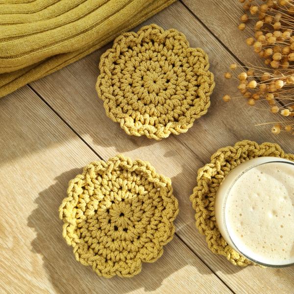 Tutorial Gratis  sottobicchiere a forma di fiore!