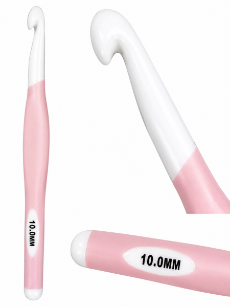 Uncinetto in plastica 10 mm per filato Jumbo – Bobbiny e filati grossi