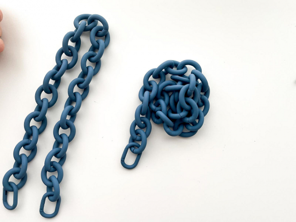 Catena smerigliata opaca Indaco