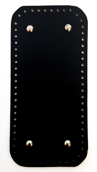 Fondo Ecopelle Nero 12x25 cm