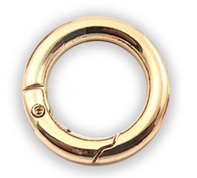 Moschettone Oro con anello tondo