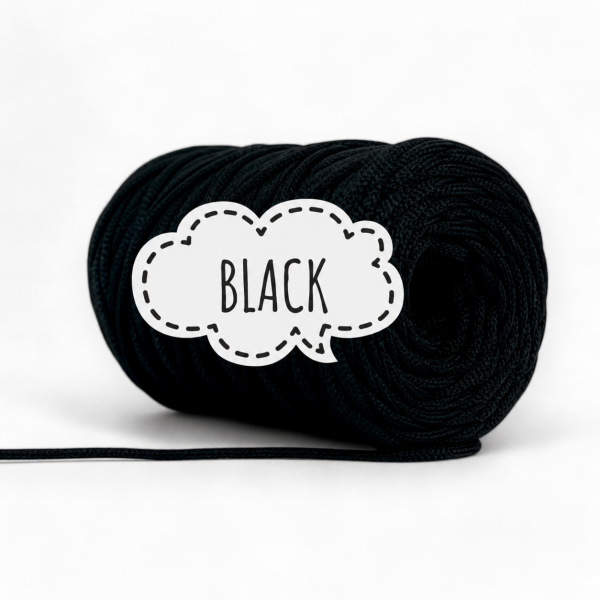 CORDINO PIATTO IN POLIESTERE 5MM PIMOtki – Black