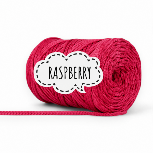 CORDINO PIATTO IN POLIESTERE 5MM PIMOtki – Raspberry