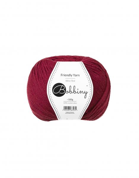 Friendly Yarn Wine Red