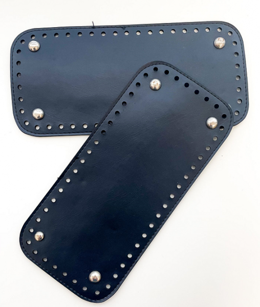 Fondo Ecopelle Blu Navy 12x25 cm